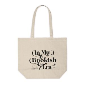In My Bookish Era Custom Canvas Tote Bag